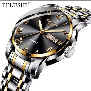 BELUSHI Men’s Luxury Stainless Steel Watch